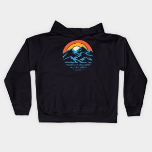 Mountain and Rainbow Kids Hoodie